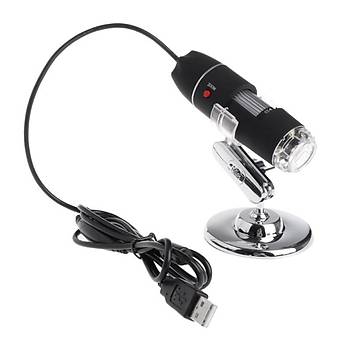 1600X Zoom Mikroskop Kamera USB Digital Ayarlı 8 LED  Standlı 2MP