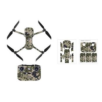 DJI Mavic Air 2 PVC Etiket Koruyucu Film Gvde Kol Kumanda Pil
