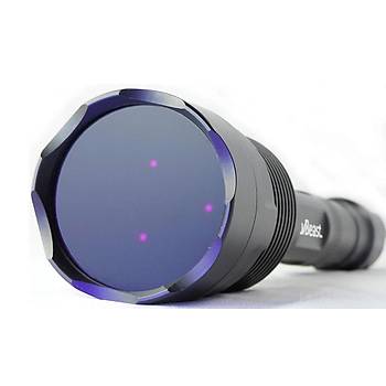 45W 365nm Blacklight El Feneri  ZWB2 UV Filtreli Lens Uzun Menzil