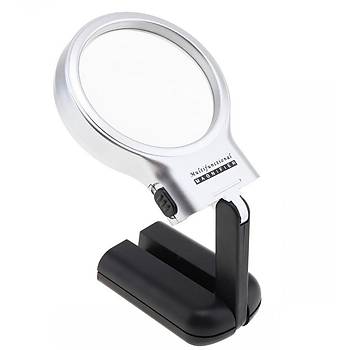 3X 4.5X Katlanabilir Ayarlı Büyüteç 10 Led Işık El veya Masa Akrilik Optik Lens