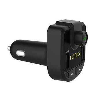 Bluetooth Araç Kiti FM Verici Handsfree Çift USB SD TF Kart U Disk Araba MP3 Çalar 