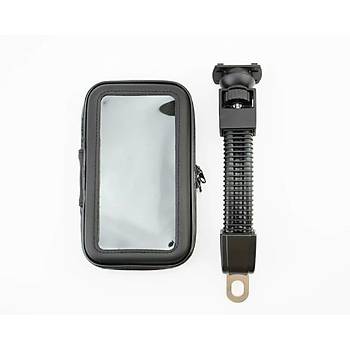 Motosiklet Aynasına Monte Telefonu Tutucu Su Geçirmez Kılıf 150*85mm