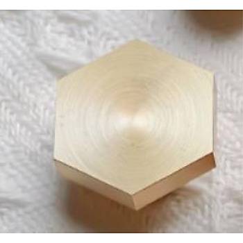 Boş Mum Mühür Pirinç Damga Kafası Petek Şekil 25x28.8mm Gold