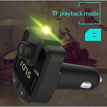 Bluetooth Araç Kiti FM Verici Handsfree Çift USB SD TF Kart U Disk Araba MP3 Çalar 