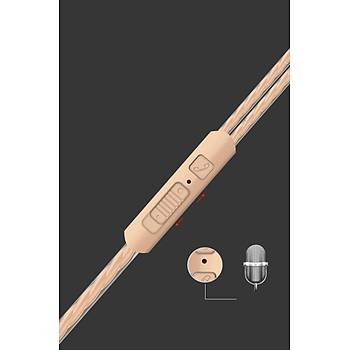 VPB T1 Süper Bas Mikrofonlu Kulaklık 3.5mm Jack 1.20mt Siyah Pembe Gold