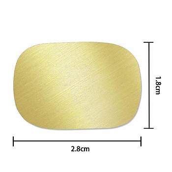 Bo� Mum M�h�r Pirin� Damga Ba�l��� Oval Dikd�rtgen 18x28mm