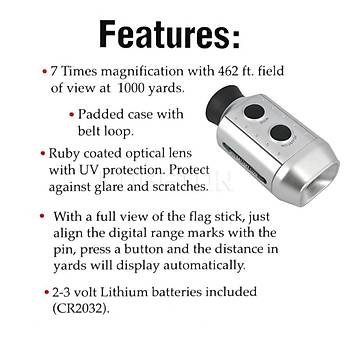 Range Finder Dijital Mesafe Ölçer 7 x Golfscope + Çanta 1000mt Görüþ Alaný