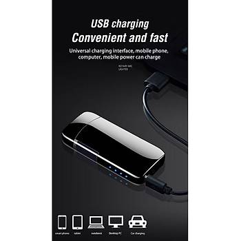 Dnen Ark Plazma Elektronik Alevsiz akmak Hot Wheels USB arj Edilebilir Black Ice