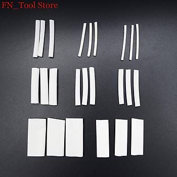 Poliolefin Isı Shrink Boru Tüp 1.5-12mm Beyaz Renk 2:1 320 Adet