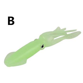 PROFISHER 3 Renk Set Silikon Sahte Kalamar Fosforlu Yem 10 cm 8 gr 