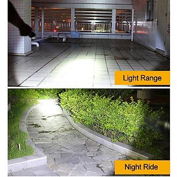 LED Taktik El Feneri 8000lm 500mt CREE XM-L T6 5 modlu Yamur Geirmez