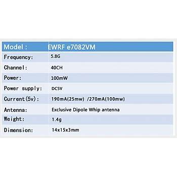 Rc Fpv Dron 600 Tvl 170° Kamera 5.8G 40CH 25/100 mw Ayarlanabilir Verici 