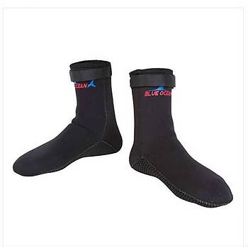 BLUEOCEAN 3mm Neopren SiyahXL Erkek Dal�� �orab�