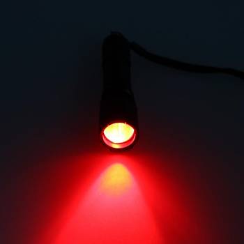 3 Renk 3X XPE LED Yeşil Kırmızı UV Işık Zumlanabilir El Feneri 