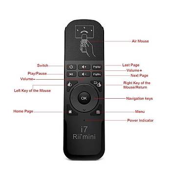 AIR MAUSE GYROLU Rii TV ve ANDROID TV BOX UYUMLU
