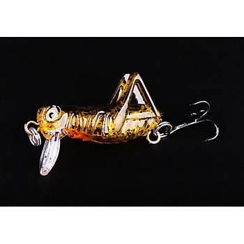 PROFISHER 5 Renk Set 1 Kanca Sahte Yem 3 gr 4 cm Grasshopper