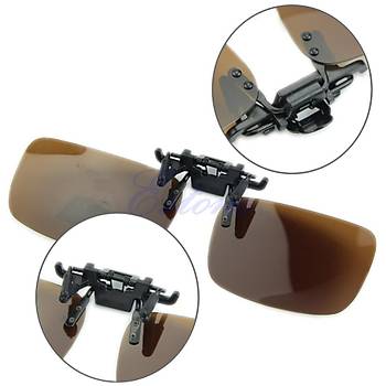 Polarize Clip-on Menteeli Gne Gzl Kahverengi Lens