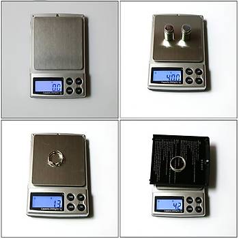 Hassas Terazi 200g/0.01g Açılır Kapak LCD Dijital Işıklı Ekran