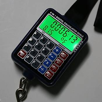Dijital Ölçekli 50 kg El Tartı Çok fonksiyonlu 6 in 1 Hesap Makinesi Kargo Kayıt Derece