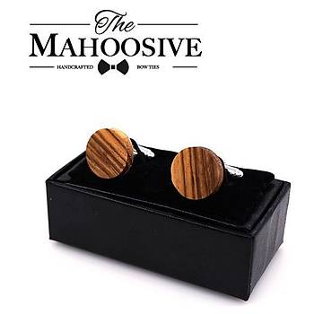 Kol Düğmesi Doğal Ahşap Zeytin Düğün Parti Gömlek Manşet Bağlantı Düğmesi Silver