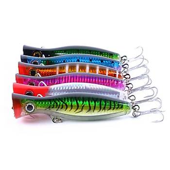 PROFISHER Ton Akya Sert Popper Sahte Yem 43 gr 13 cm Mavi Pembe