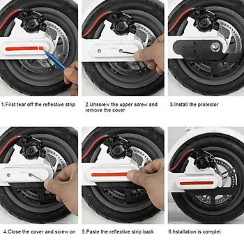 M365/Pro Elektrikli Scooter İçin Arka Fren Diski Koruyucu Kapak