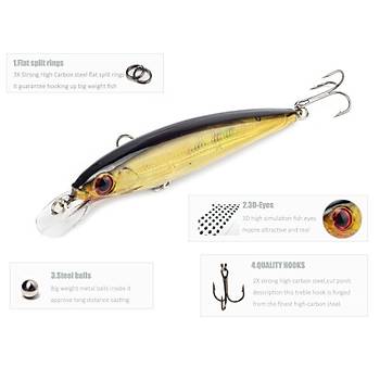 PROFISHER 4 l Set Sert Yapay Balk Yem Krmz Seri