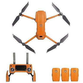 DJI Mavic 2 Zoom PVC Karbon Desenli Full Body kartma Seti