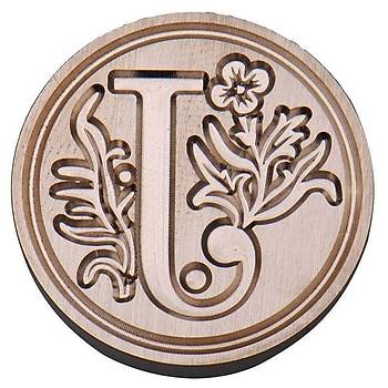 Retro Mektup M�h�r� Damga J Harfi + 30 Adet M�h�r Mumu + Eritme Ka����