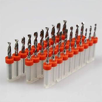 Mikro Karbür PCB Matkap Ucu Metal CNC Sondaj 10lu Set 3.15mm 
