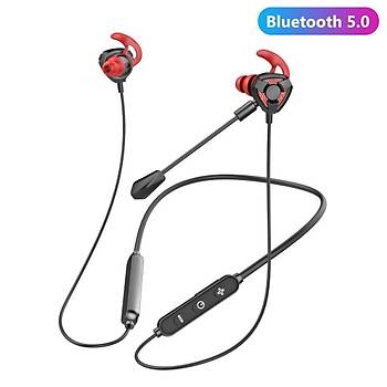 Oyun Kulakl��� Bluetooth 5.0 Low Latency G�r�lt� Azaltma Ense Tipi K�rm�z� Renk