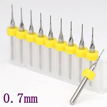 Tungsten Karbür PCB Kesme CNC Freze Ahşap İşleme 0.7mm 10 Adet 