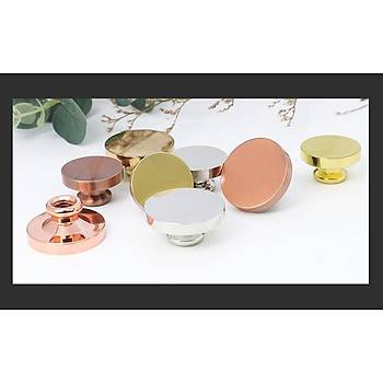 Bo� Mum M�h�r Pirin� Damga Ba�l��� Yuvarlak 25mm Bronz