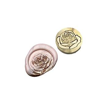Mektup Damga Mühürü Blooming Rose + 30 Mühür Mumu + Eritme Kaşığı