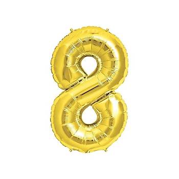 Dev Folyo Balon 80cm Rakam, Parti Süsleme Malzemesi, Doğumgünü