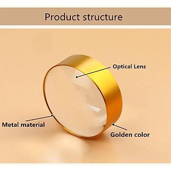 6X Byte 60mm Cam Kubbeli Lens Metal Kasa Rahat Okuma