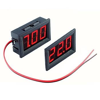 Dijital Voltmetre Araba Motosiklet pil 6/12/ 24V Gerilim G Kayna Test Cihaz