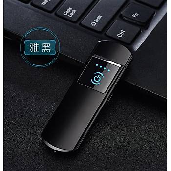 Alevsiz Çakmak Tesla Tungsten Bobin Parmak İzi Dokunmatik Sensör USB Şarjlı 