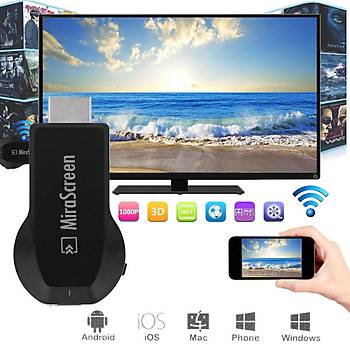 Mirascreen DLNA Airplay WiFi Ekran Miracast TV Dongle 1080P