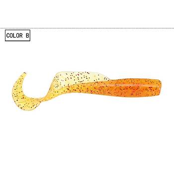 PROFISHER 10 Adet Silikon K�v�rc�k Kuyruk Kurt�uk 7 cm 1,5 gr 