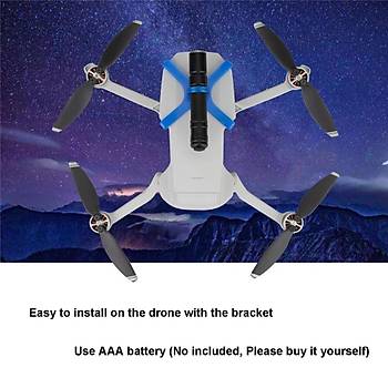 DJI Mavic Mini 2 LED Gece Uu Feneri Zum Ayarl CREE-Q5 Far Ik 