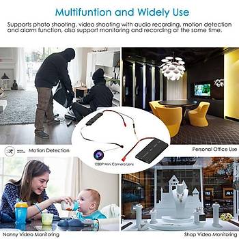 1080P Full HD Ultra Mini IP Kamera WIFI P2P 2.4 RF Kumanda Video Ses Hareket Algılama 