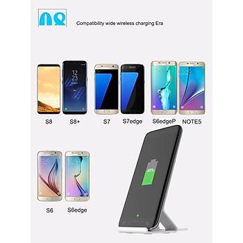 QI Kablosuz Hızlı Şarj Standı 5 V 1A Samsung S8 S7 S6 Note5 iPhone X 8 Plus