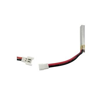 Lipo Pil 3.7V 400mAh 25C Dron ve RC Model Bataryas HX2.54 Soket