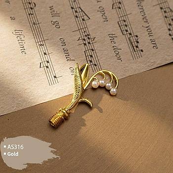 Mum M�h�r Damga Kolu Premium Metal �an Orkidesi Gold
