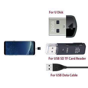 Tip C USB OTG Konnektör Adaptörü USB Flash Sürücü S8 Note 8 Android  