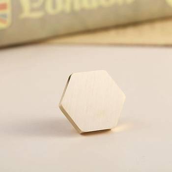 Bo� Mum M�h�r Pirin� Damga Ba�l��� Alt�gen  �eklinde 27x23,5mm
