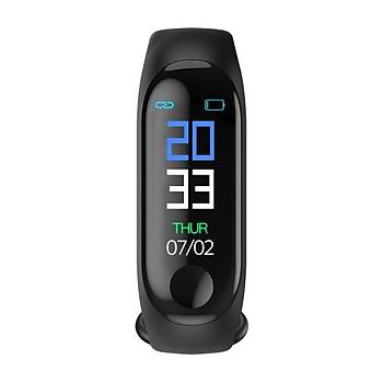 M3 Akıllı Bileklik Spor Saat Bilezik Dokunmatik Ekran OLED Kalp Hızı 