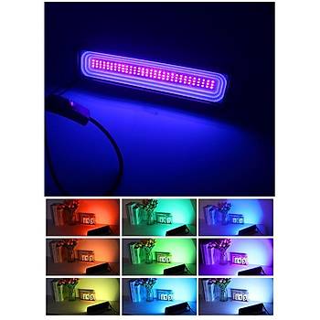 50W LED UV 395nm + RGB Projektör Kürleme Işık Parti Ambiyans IP66 