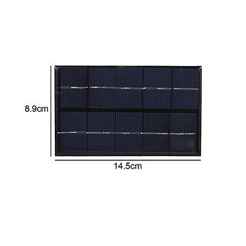 5W 5V Usb kl Polysilicon Gne Paneli Tanabilir Gne Enerjisi arj Cihaz Paneli 